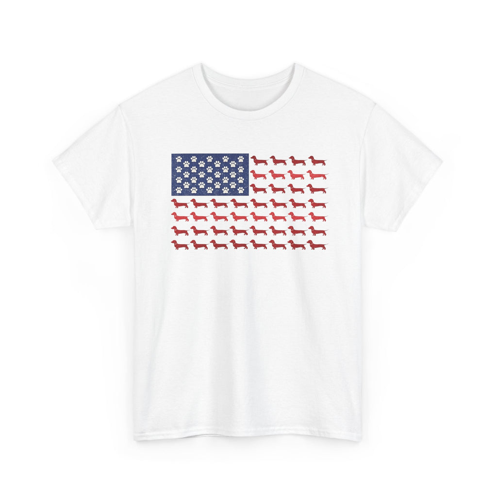 Dachshund inspired American Flag T-Shirt