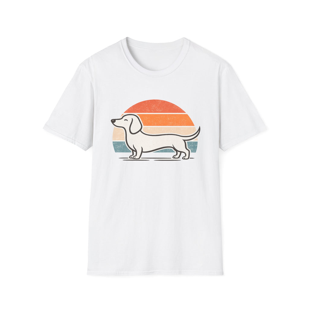 Dachshund Outline T-Shirt — Minimalist Wiener Dog Graphic