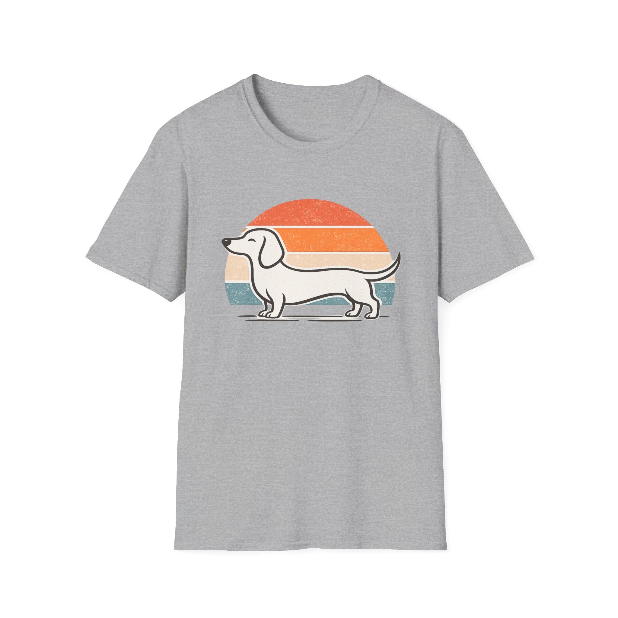 Dachshund Outline T-Shirt — Minimalist Wiener Dog Graphic