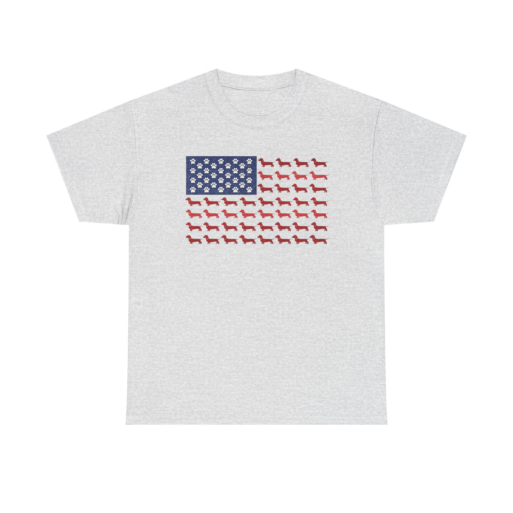 Dachshund inspired American Flag T-Shirt