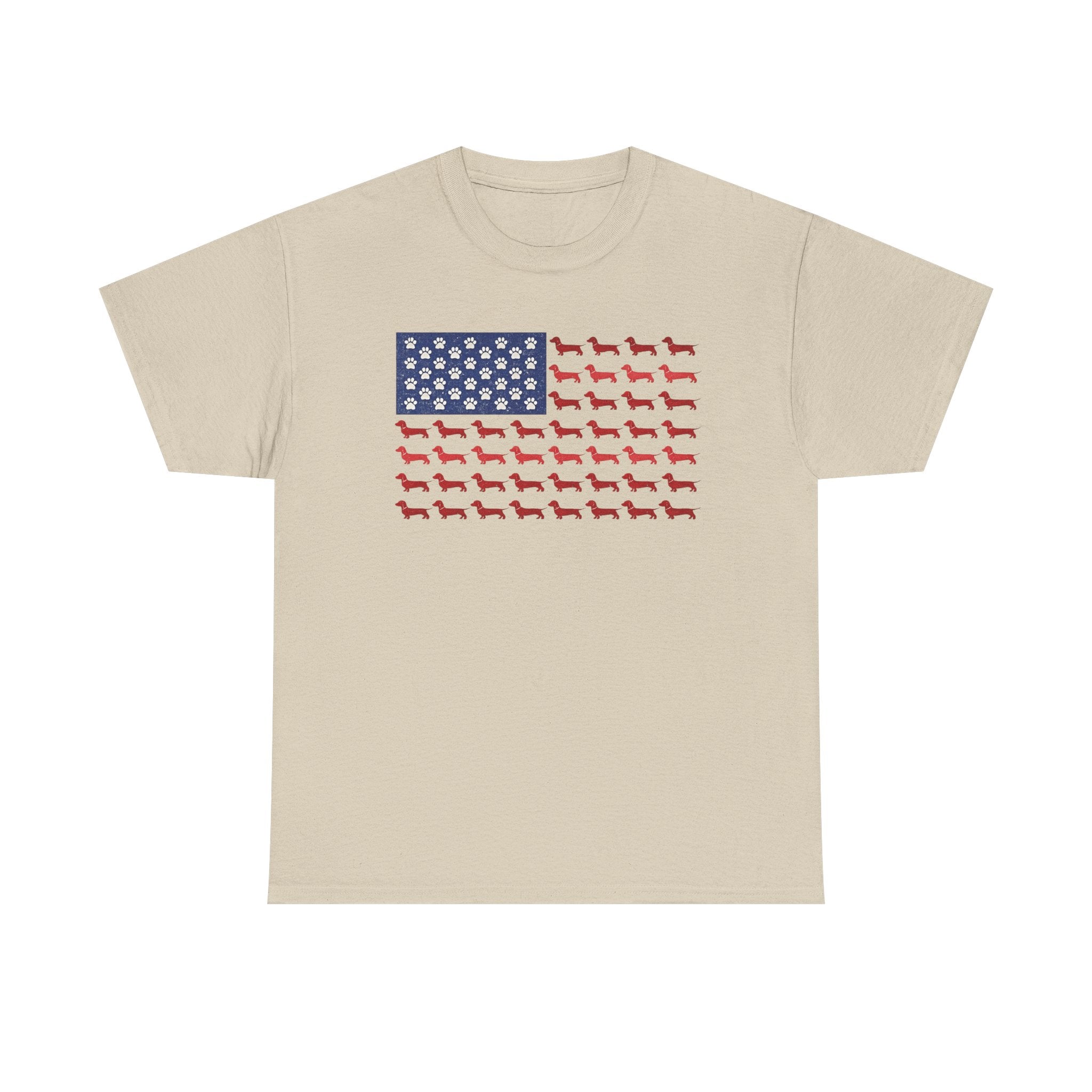 Dachshund inspired American Flag T-Shirt