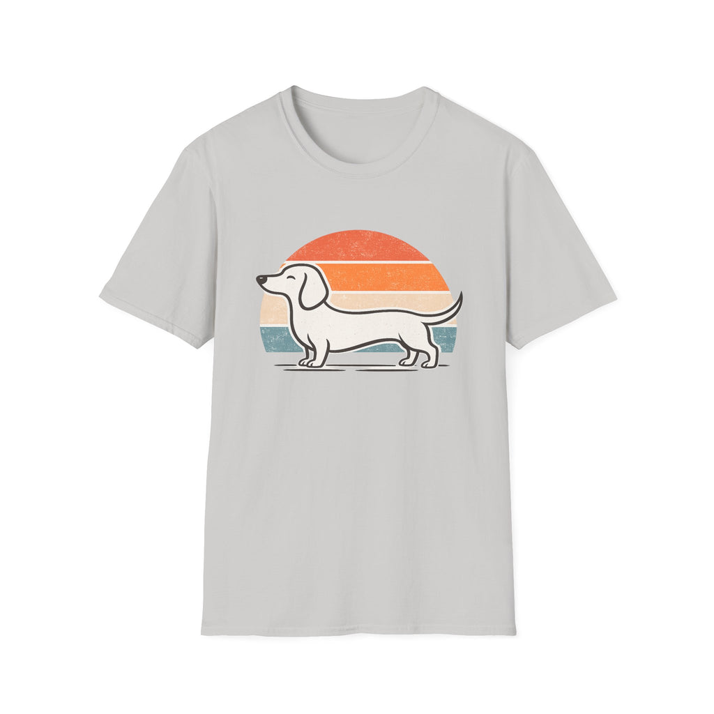Dachshund Outline T-Shirt — Minimalist Wiener Dog Graphic