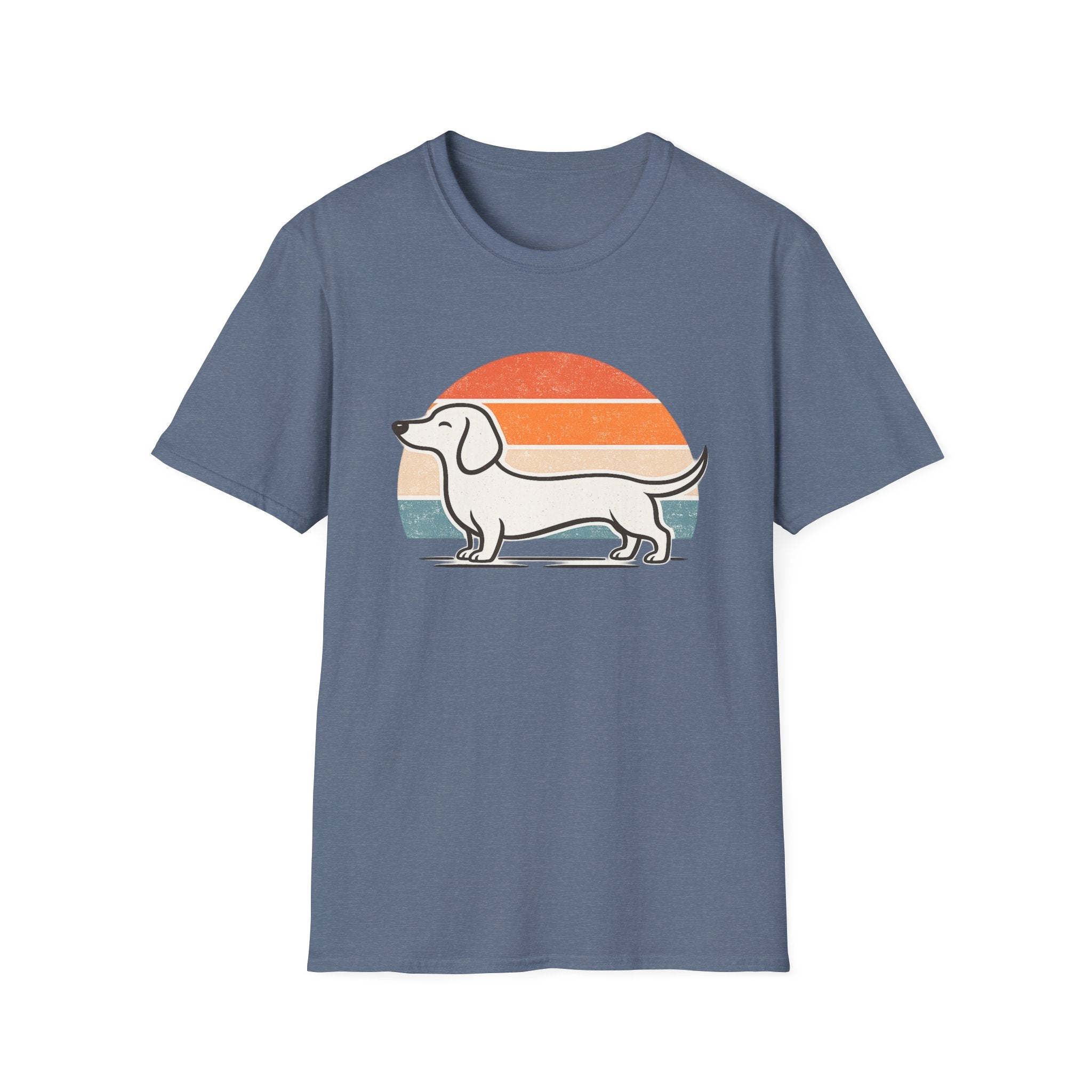 Dachshund Outline T-Shirt — Minimalist Wiener Dog Graphic