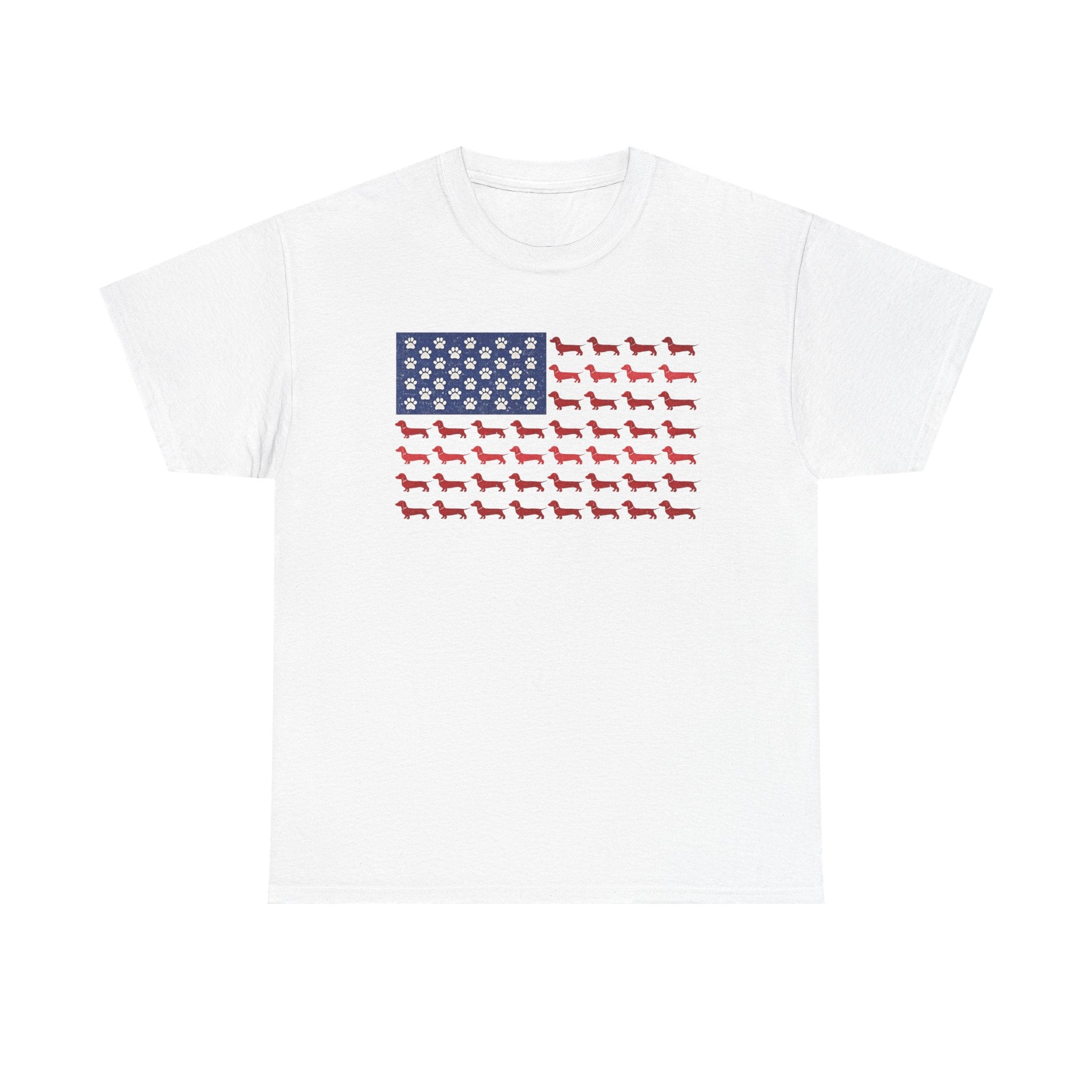 Dachshund inspired American Flag T-Shirt