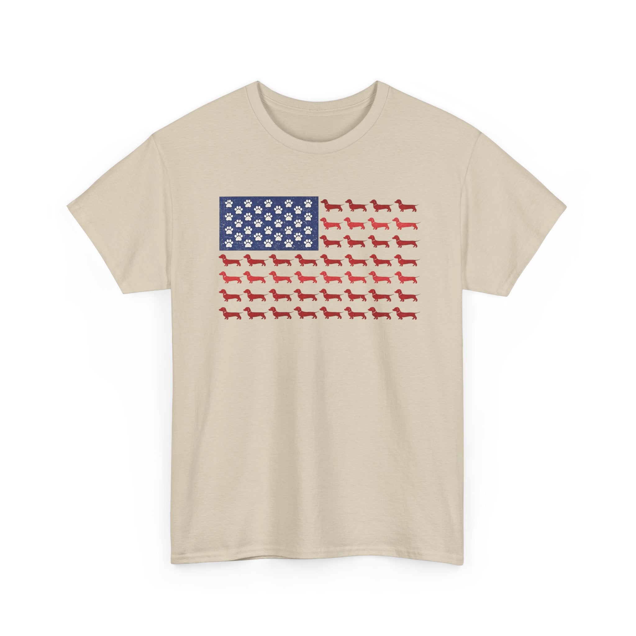 Dachshund inspired American Flag T-Shirt