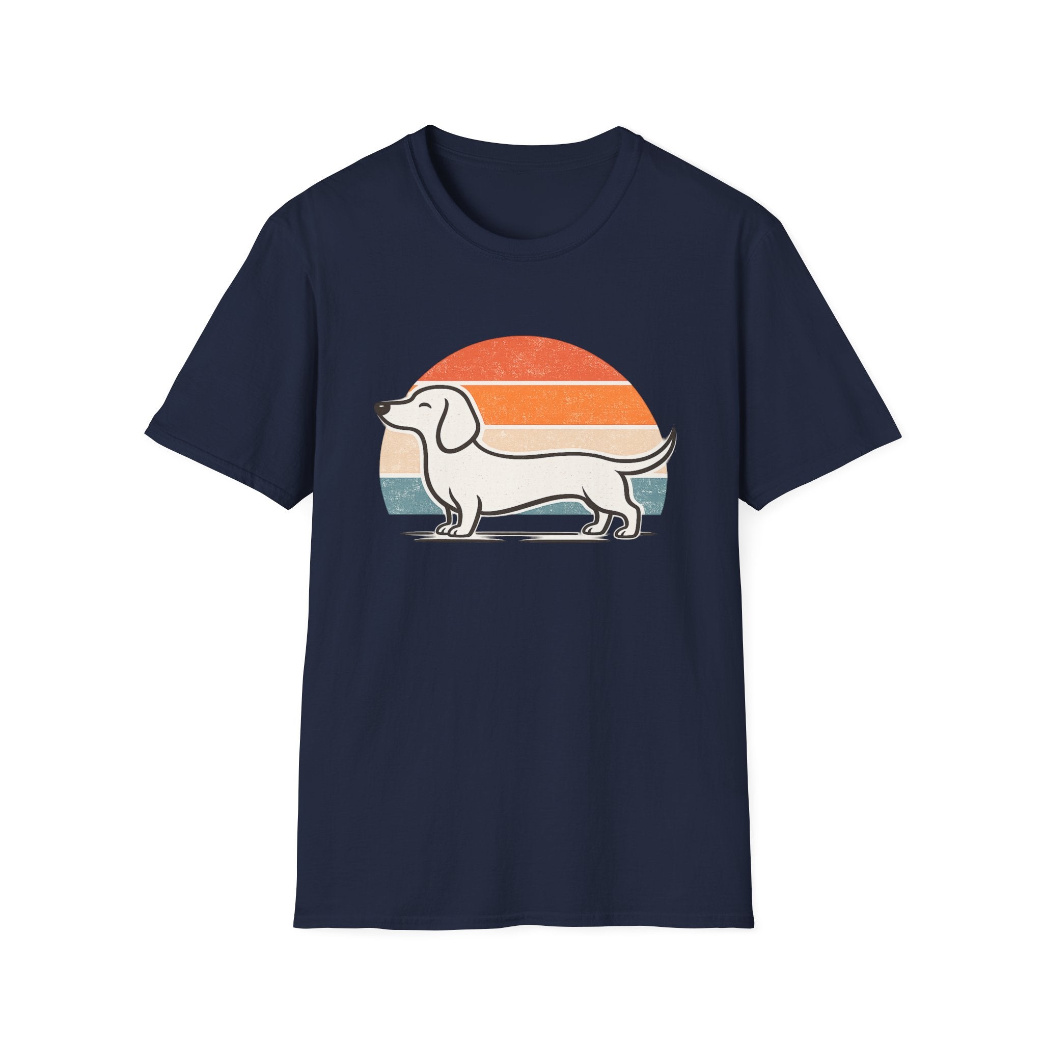 Dachshund Outline T-Shirt — Minimalist Wiener Dog Graphic