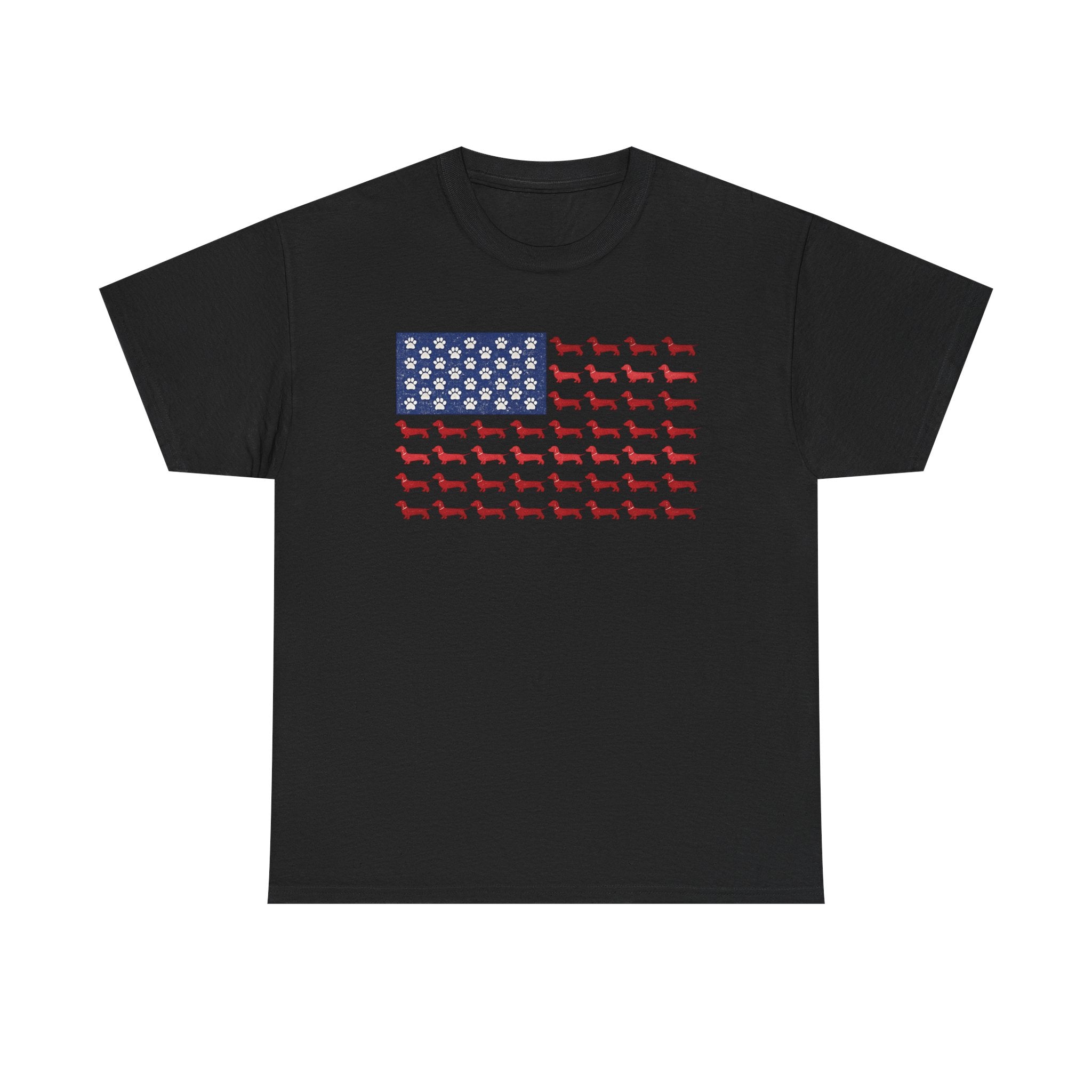 Dachshund inspired American Flag T-Shirt