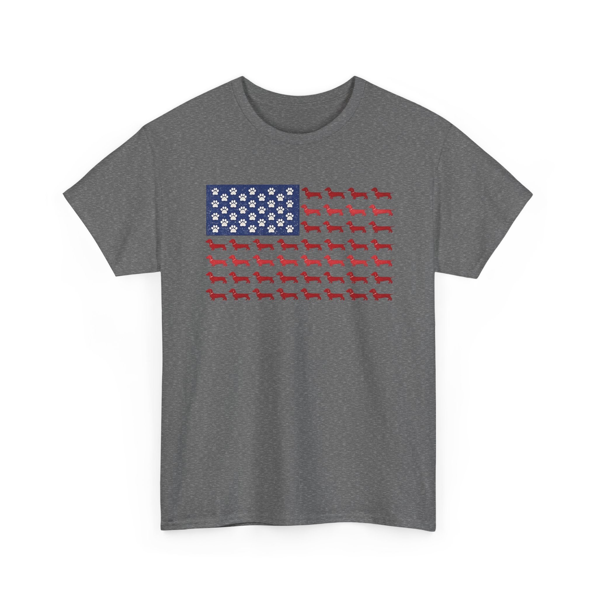 Dachshund inspired American Flag T-Shirt