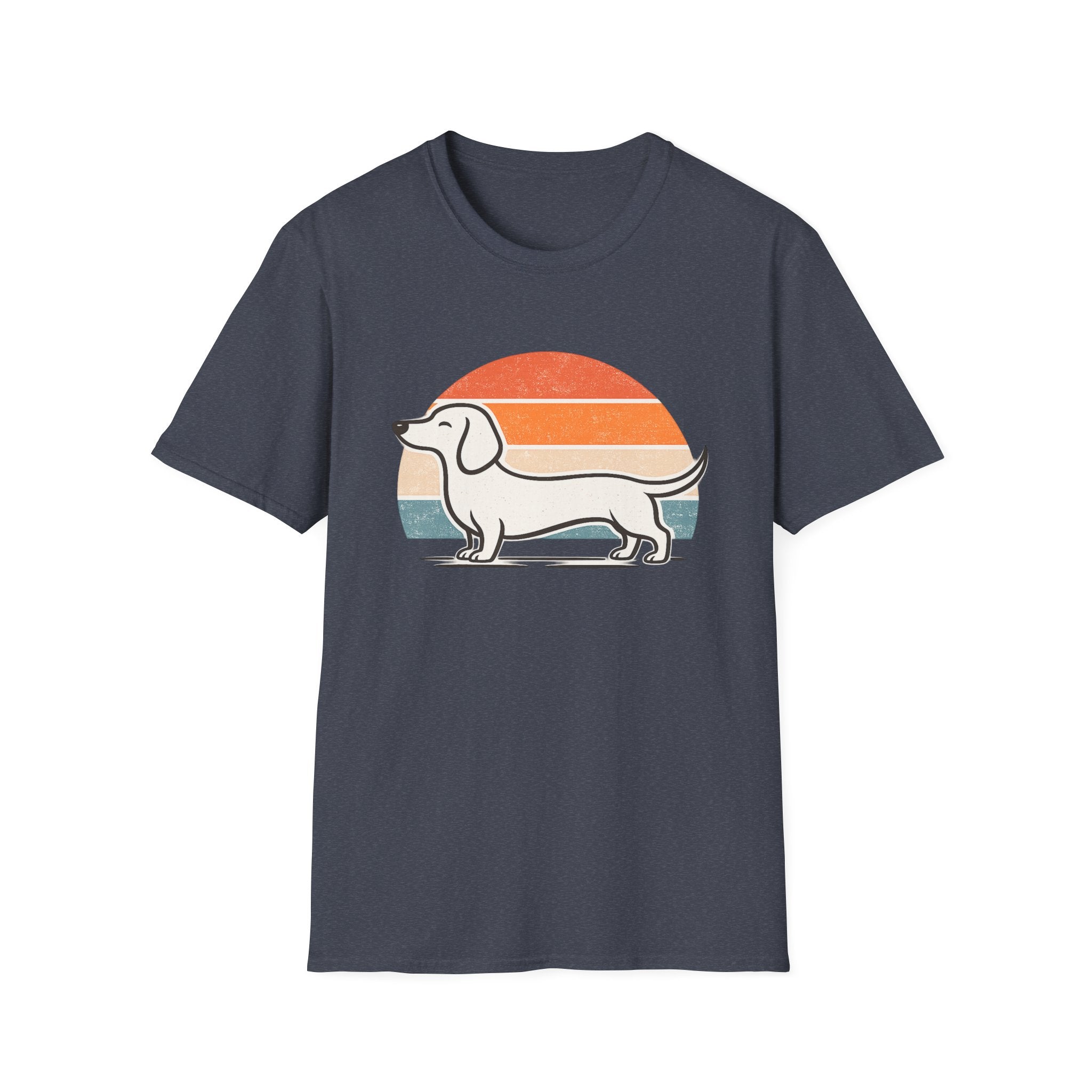 Dachshund Outline T-Shirt — Minimalist Wiener Dog Graphic