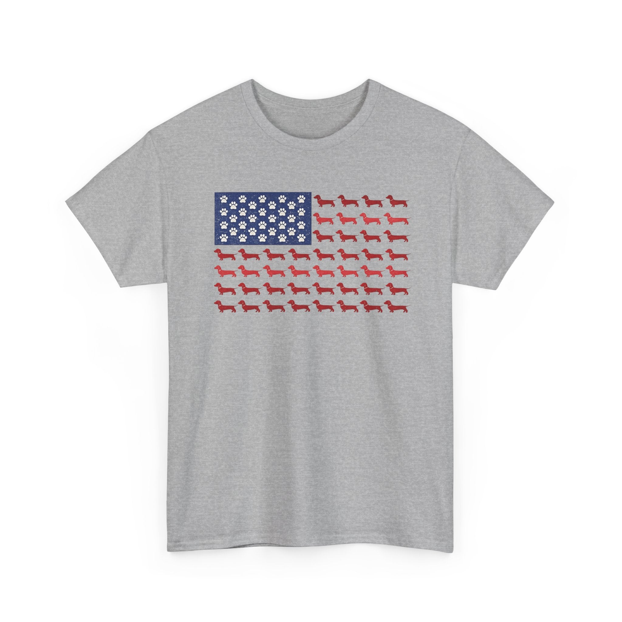 Dachshund inspired American Flag T-Shirt