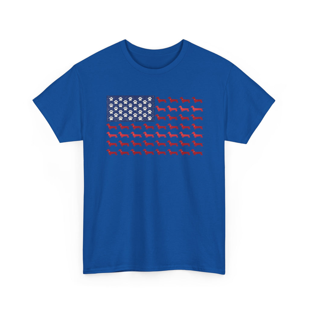 Dachshund inspired American Flag T-Shirt